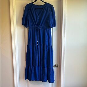Elegant Blue Women's Dress